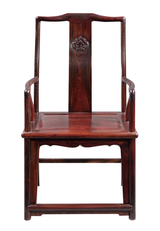 雕如意头高扶手椅