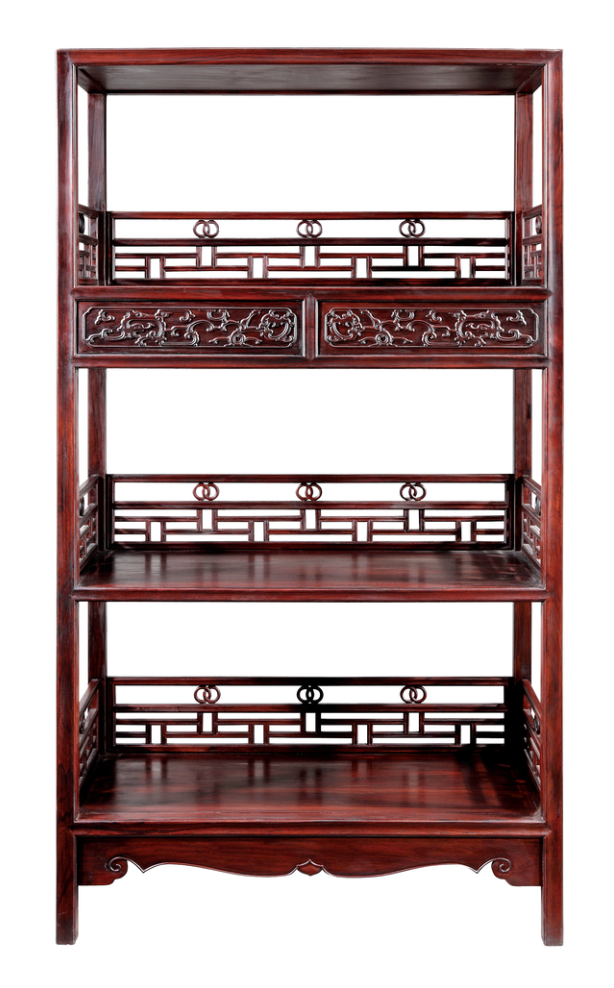 攒接品字栏杆加卡子花架格