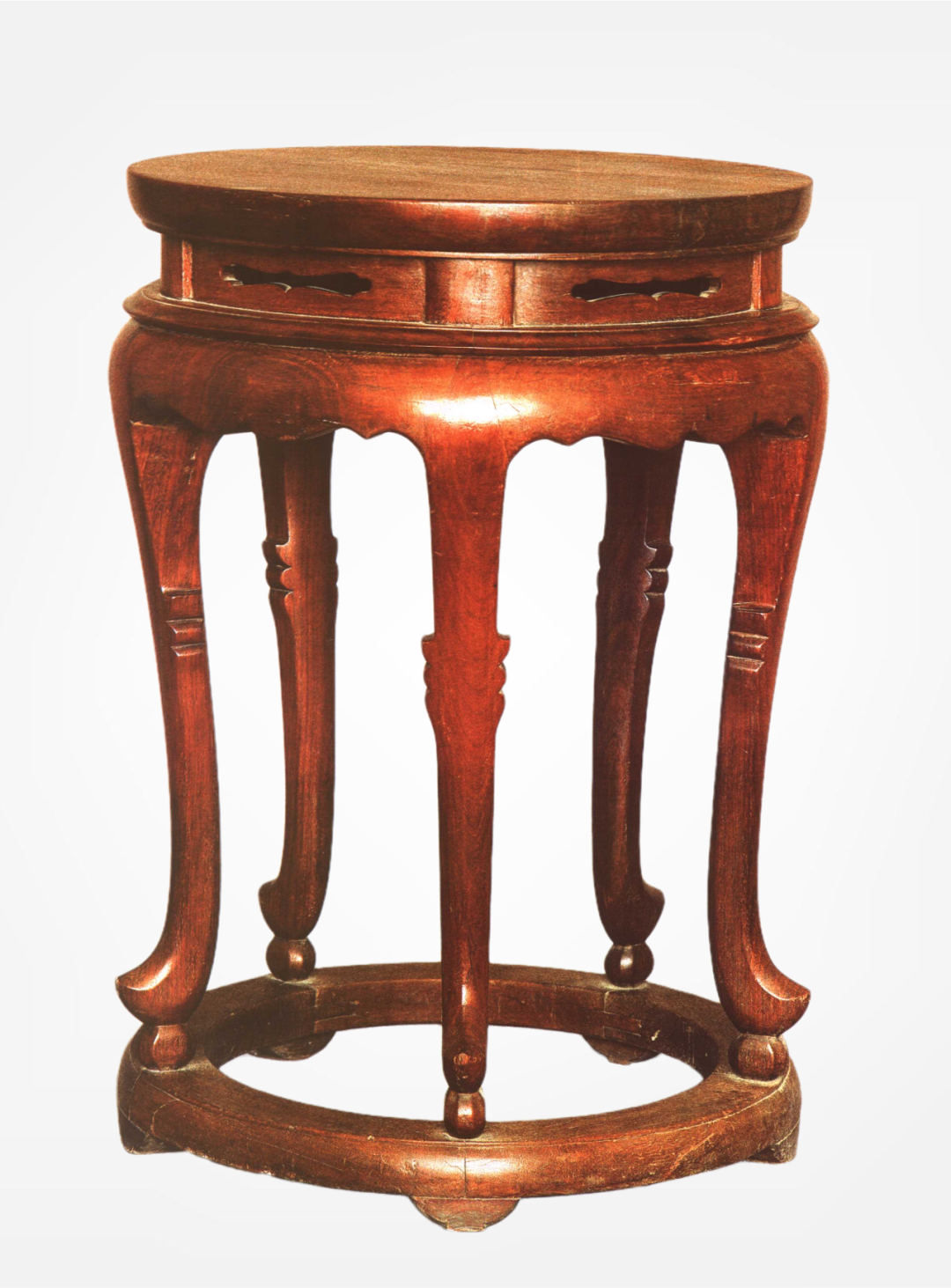 铁力高束腰五足香几（明）